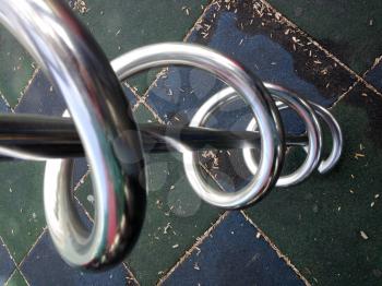 Sainless steel abstract spiral modern design background art