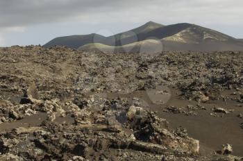 Los Volcanes Natural Park. Tinajo. Lanzarote. Canary Islands. Spain.