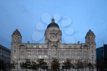 Liverpool, UK - 19 October 2019: Port of liverpool building