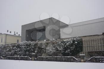 Salzburg, Austria - February 2018: Mozarteum University in winter