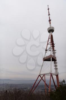 Tbilisi, Georgia - 24 March 2016: Georgia Tbilisi TV Broadcasting Tower