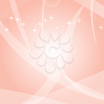Colorful abstract background with circles and stars. Bright design. Simple flat vector illustration.