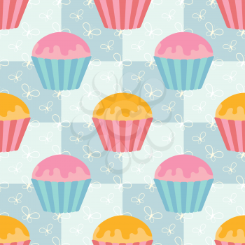 Colorful seamless pattern of cute drops on a square background. Simple flat vector illustration. For the design of paper wallpaper, fabric, wrapping paper, covers, web sites.