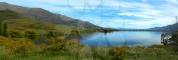 Beautiful Landscape of Lake Aviemore taken on southern island in New Zealand