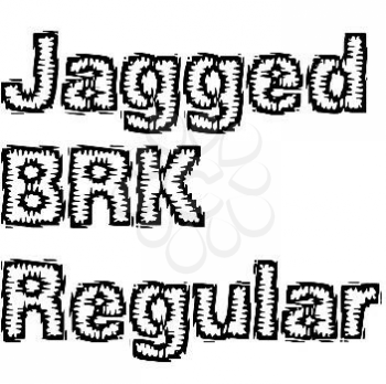 Jagged Font