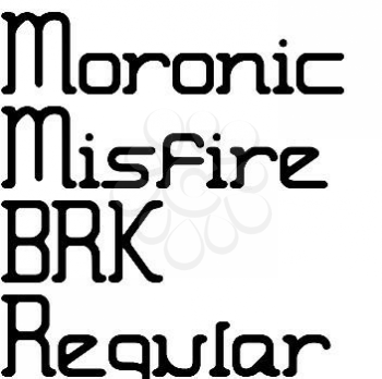 Moronic Font