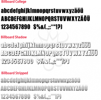 Hollow Font