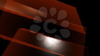 Royalty Free Video of a Revolving Orange Pattern
