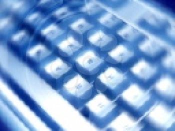 Royalty Free Clipart Image of a Computer Keyboard