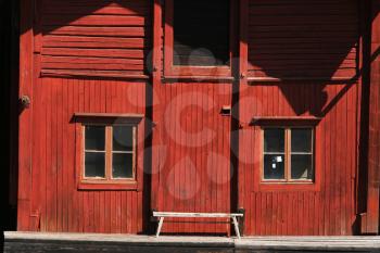 Royalty Free Photo of a Red Building