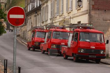 Royalty Free Photo of Fire Engines