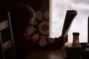 Royalty Free Photo of a Little Girl Reading