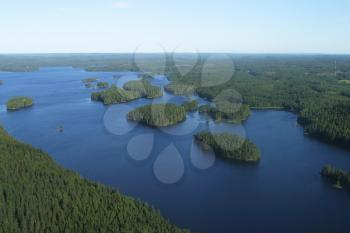 Royalty Free Photo of an Aerial View of Finland
