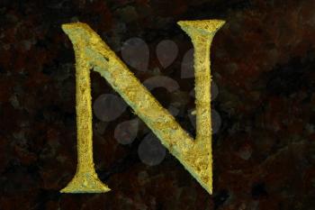 Royalty Free Photo of the Letter N
