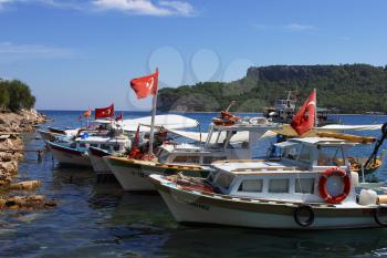 Royalty Free Photo of Boats in Turkey