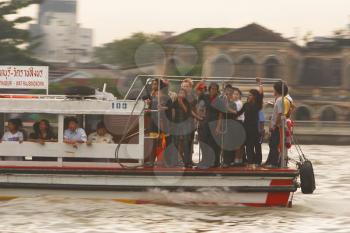 Royalty Free Photo of People on a Boat