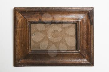 A wooden picture frame.