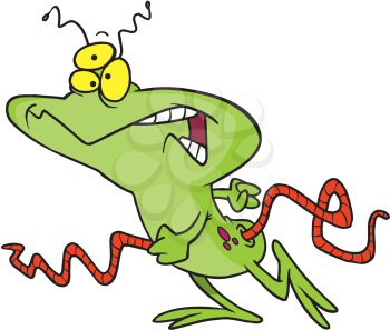 Royalty Free Clipart Image of an Alien