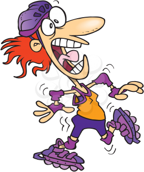 Royalty Free Clipart Image of a Blader