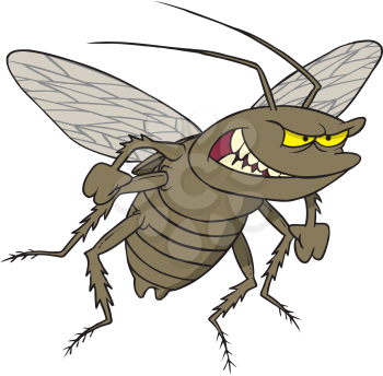 Royalty Free Clipart Image of a Cockroach