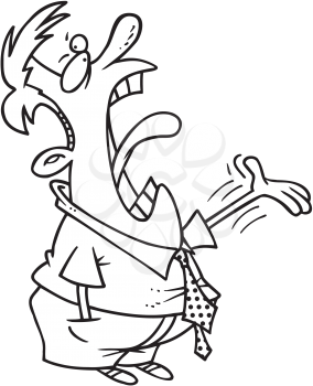 Royalty Free Clipart Image of a Complainer