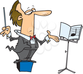 Royalty Free Clipart Image of Music Conductor