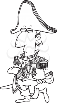 Royalty Free Clipart Image of an Emperor