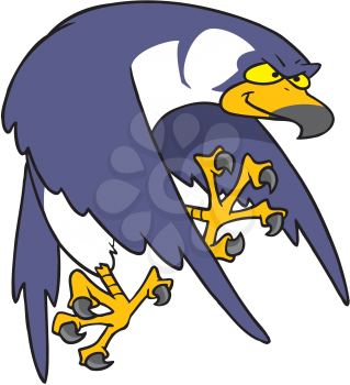 Royalty Free Clipart Image of a Falcon