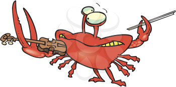 Royalty Free Clipart Image of a Fiddler Crab