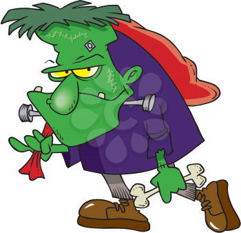 Royalty Free Clipart Image of Frankenstein