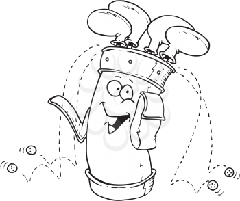 Royalty Free Clipart Image of a Golf Bag