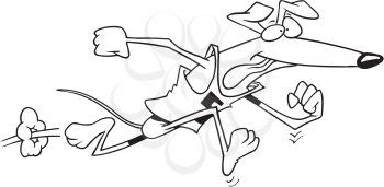 Royalty Free Clipart Image of a Greyhound