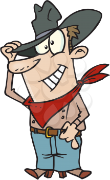 Royalty Free Clipart Image of a Cowboy