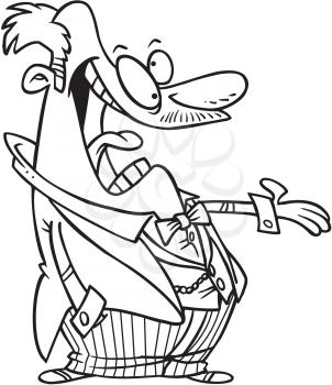 Royalty Free Clipart Image of a Mayor