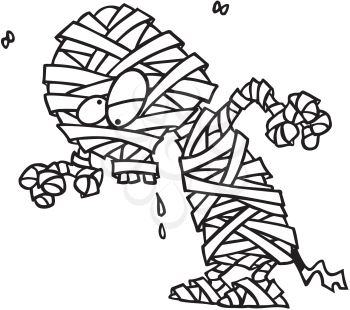 Royalty Free Clipart Image of a Mummy