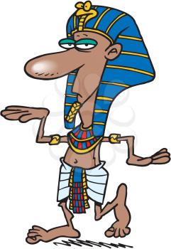 Royalty Free Clipart Image of a Pharaoh