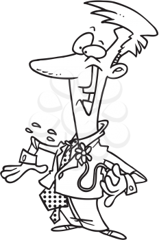 Royalty Free Clipart Image of a Prankster