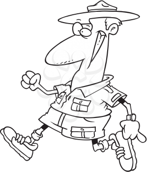 Royalty Free Clipart Image of a Ranger