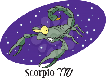 Royalty Free Clipart Image of Scorpio