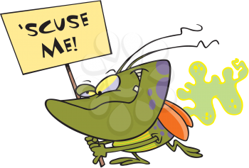 Royalty Free Clipart Image of a Stink Bug
