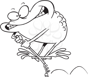 Royalty Free Clipart Image of a Toad