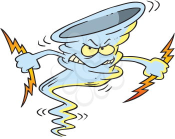 Royalty Free Clipart Image of a Tornado