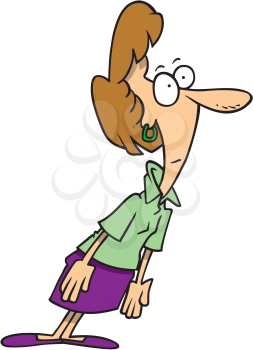 Royalty Free Clipart Image of a Woman in a Trance