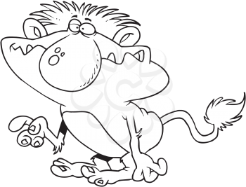 Royalty Free Clipart Image of a Troll