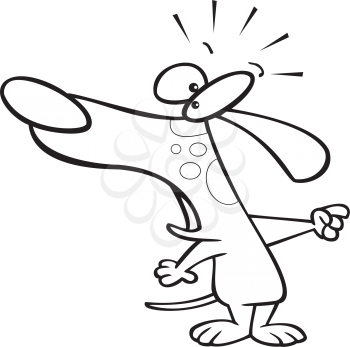 Royalty Free Clipart Image of a Pointing Dog
