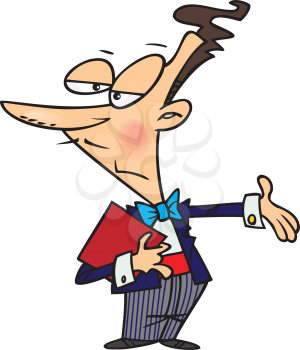 Royalty Free Clipart Image of a
Waiter