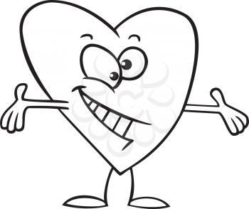 Royalty Free Clipart Image of a Valentine Hear