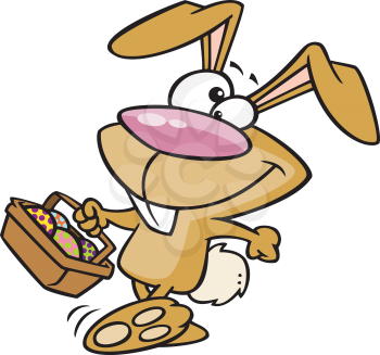 Royalty Free Clipart Image of the Easter Bunny
