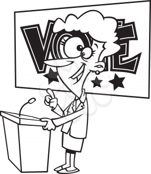 Royalty Free Clipart Image of a Politician