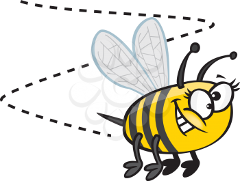 Royalty Free Clipart Image of a Bumblebee